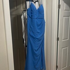 Elegant Azazie Blue Maci Dress